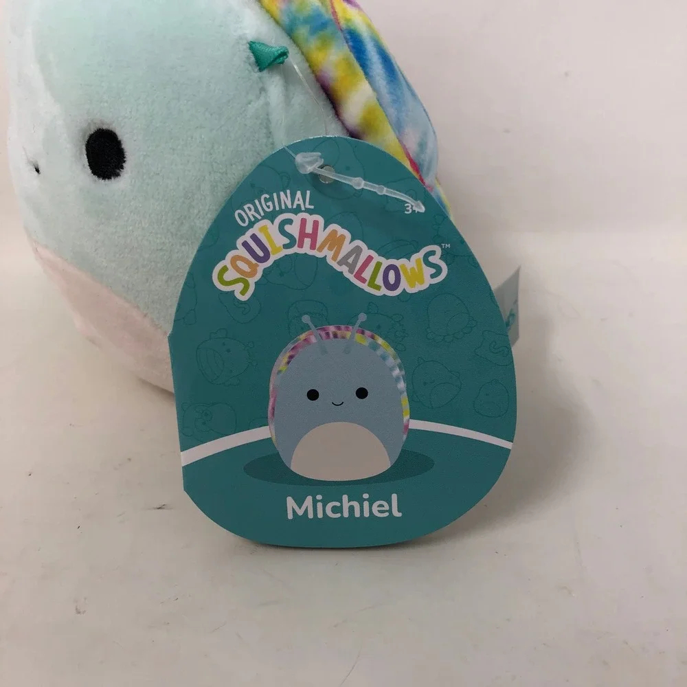 Squishmallows Silvina Michiel Swerl Snail Plush Bundle Pink Blue Purple Tie‎ Dye